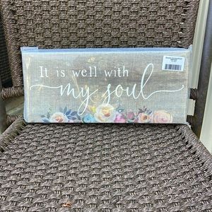 “It is well with my soul” Decorative Wood Sign-new